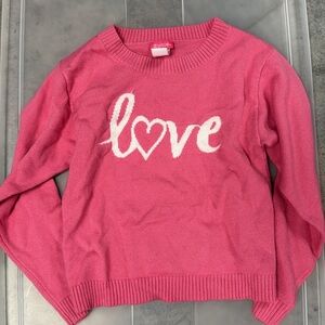 Zunie Pink Love Sweater for Girls